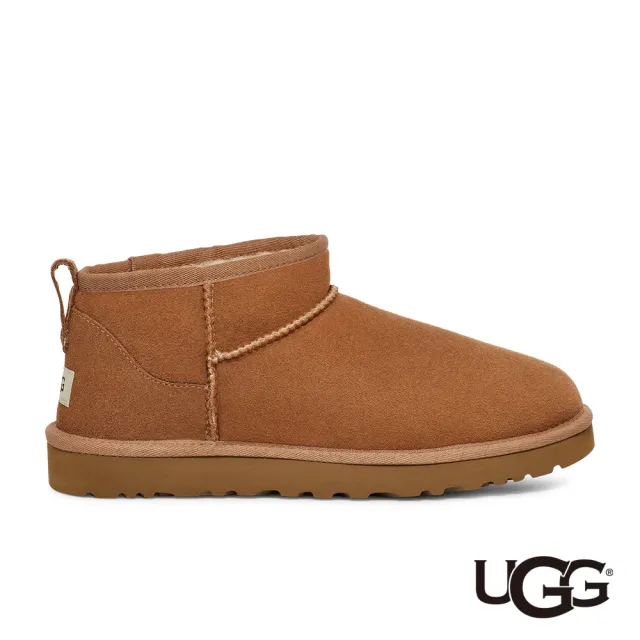 UGG】男靴/雪靴/低筒靴/毛毛靴/Classic Ultra Mini(栗子棕