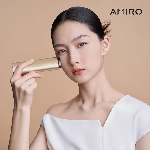 【AMIRO】時光機 拉提美容儀 R3 TURBO - 流沙金 + 時光護膚套盒(美容儀 修復細紋 眼周特護 雕塑V臉 緊緻)