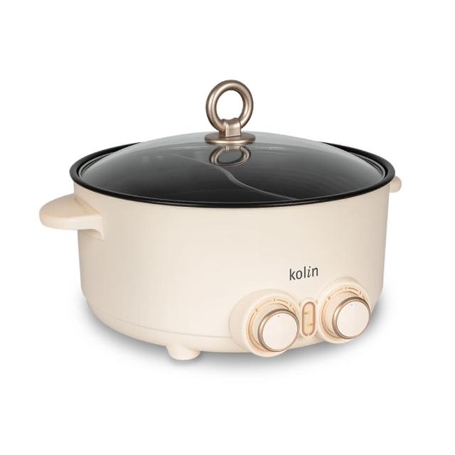  KOLIN 歌林 KHL-SD2368 萬用鍋，適合4人家庭使用，容量充足，內鍋採用不沾塗層合金材質，易清潔不黏鍋。尺寸320x323x200mm，重量僅2.2kg，輕巧方便收納。功率900-1000W，110V/60Hz，中國製造，保固1年，BSMI許可字號R39344。完美適用蒸煮煮飯等多功能料理，是忙碌家庭的理想廚房夥伴。 