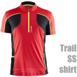 【CRAFT】Trail SS shirt 男款 短袖排汗衣/短袖拉鍊立領排汗衣(1903223-2430 紅色)