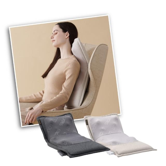 【日本ATEX官方旗艦店】Lourdes V型溫感指壓按摩椅墊 AX-HPL368(美臀機/按摩坐墊/可坐可躺/耐重100kg)