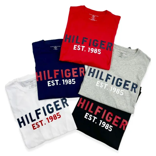 Tommy Hilfiger】Logo長T 大尺碼美版偏大長袖T恤純棉湯米5色平輸品(T恤