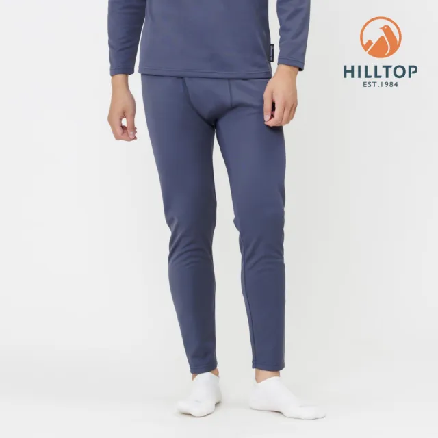 【Hilltop 山頂鳥】吸濕快乾保暖TORAY衛生褲 男款 藍｜PH57XM54ECE0(厚款)