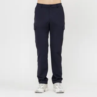 【Hilltop 山頂鳥】防潑水保暖開合口袋彈性長褲 男款 黑｜PH31XMO1ECA0