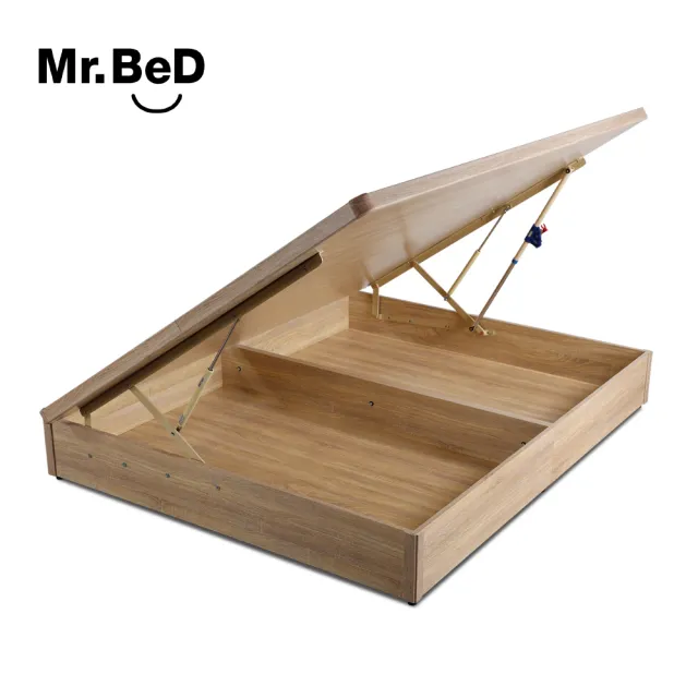 【Mr.Bed 倍得先生】顧家先生3D透氣護脊三線獨立筒雙人加大6尺2件組(床墊+收納側掀床底)
