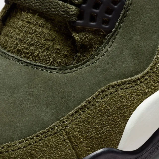 NIKE 耐吉】休閒鞋Air Jordan 4 Craft Olive 橄欖綠麂皮男鞋FB9927-200