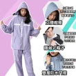 【WOLF WALKERS】兩件式雨衣 戶外雨衣 潮流雨衣(防雨 防潑水 防風)