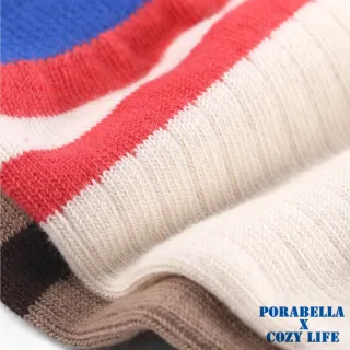 【Porabella】襪子 女襪 露趾襪 條紋襪 瑜珈襪 止滑襪 運動中筒襪 斑馬紋襪 普拉提襪YOGA SOCKS