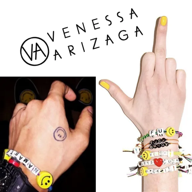 【Venessa Arizaga】TWILIGHT 公主切割方鑽手鍊 可調式金色手鍊(美國手工手鍊)
