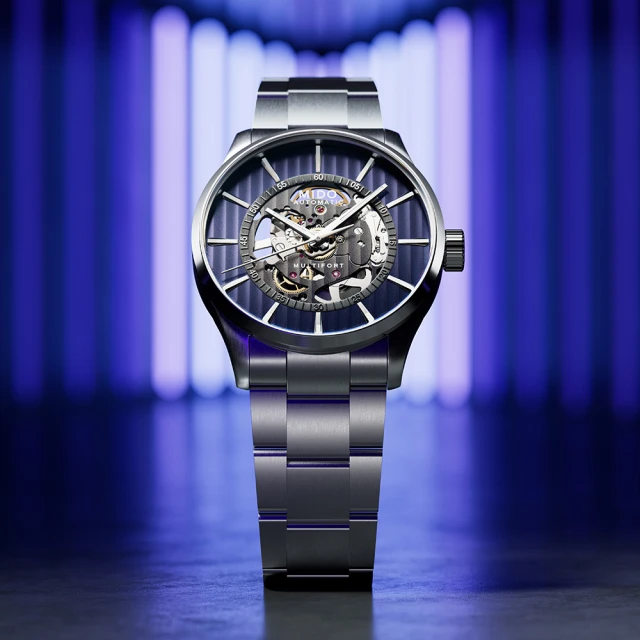 MIDO 美度MIDO 美度 Multifort 先鋒系列 鏤空機械錶-藍面/42mm(M0384361104100)
