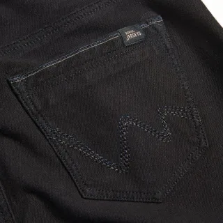 【EDWIN】女裝 JERSEYS 迦績 透氣高腰錐形牛仔褲(黑色)