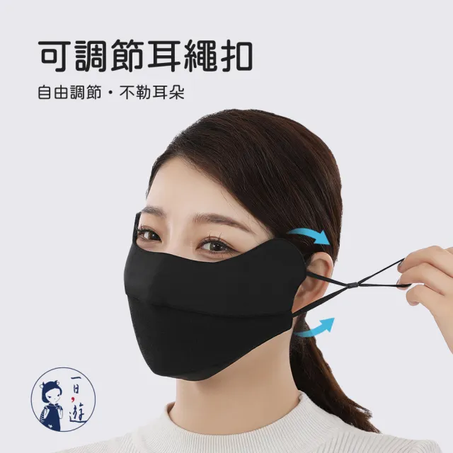 【NicoFun 愛定做】2入 防風保暖口罩 立體剪裁設計 護眼角 高爾夫球 透氣 防曬 秋冬(可水洗 可調式耳扣)