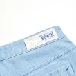 【EDWIN】女裝 EDGE 合身牛仔短褲(漂淺藍)