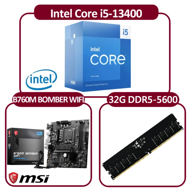 Intel 英特爾 Intel i5-13400 CPU+微