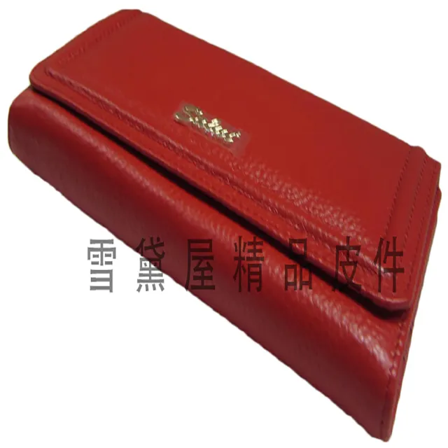 【SNOW.bagshop】雙11 Salut 長夾 專櫃 進口品牌 100%進口牛皮革 長型夾 三折暗釦型 大方 大容量 不折鈔