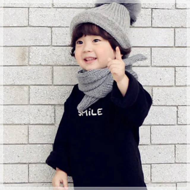 【橘魔法】smile刺繡抓絨小圓領衛衣長袖上衣(中性款   童裝 中性款 男女童 保暖)