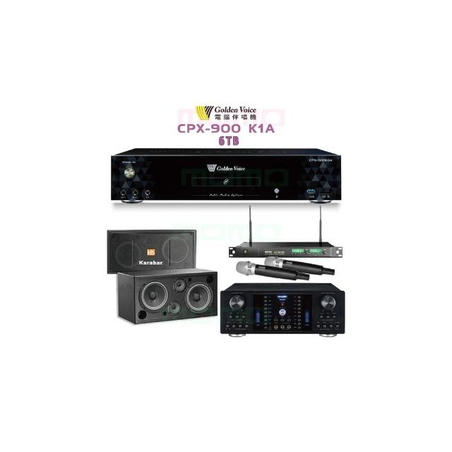 【金嗓】K1A+OKAUDIO DB-8AN+ACT-869+KB-2346DP/PRO(6TB伴唱機+綜合擴大機+無線麥克風+懸吊式喇叭)