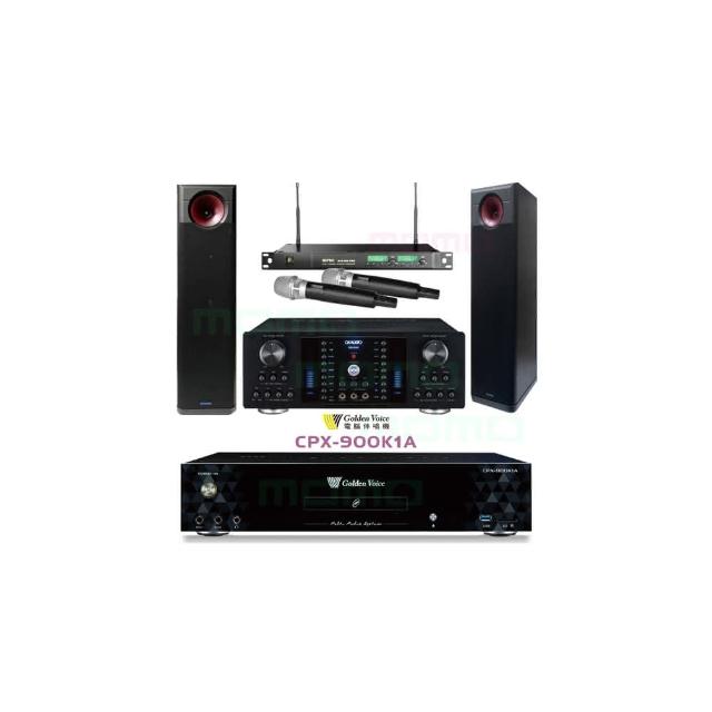 【金嗓】K1A+OKAUDIO DB-8AN+ACT-869+H-88(6TB伴唱機+卡拉OK擴大機+無線麥克風+落地式喇叭)