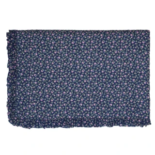 【GREENGATE】Berta dark blue 花邊雙人被180x230cm