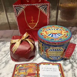 【義大利 Fiasconaro】Fiasconaro 義大利聖誕麵包 番紅花潘妮多妮Panettone-D&G聯名款(D&G聯名款)