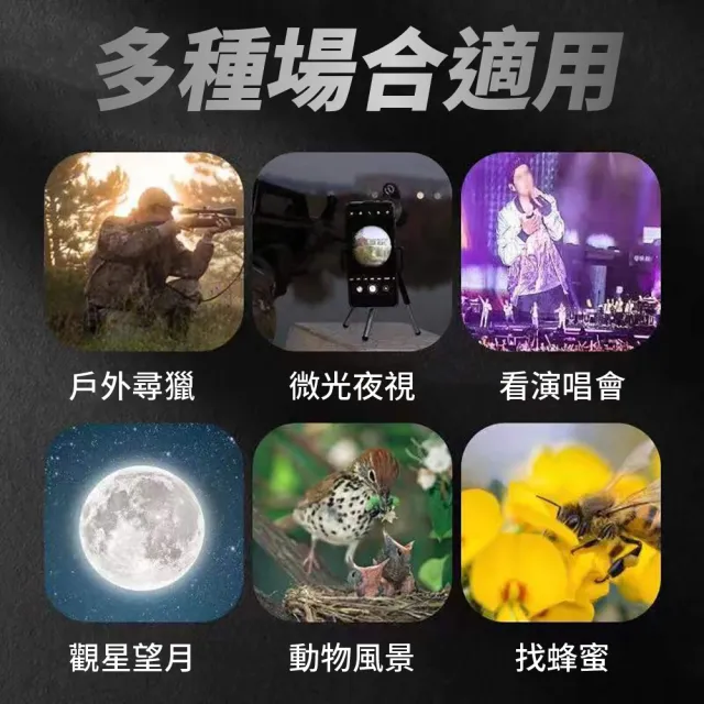 【SKYOCEAN】夜視高倍超高清晰 80x80雙筒望遠鏡(夜視 戶外演唱會 雙筒望遠鏡)