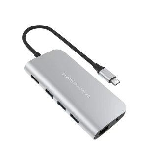 【HyperDrive】9-in-1 USB-C Hub-銀(HyperDrive)