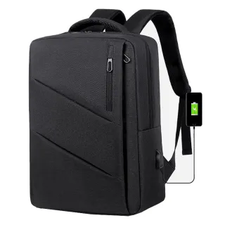 【NOOYA 野谷】交換禮物 商務休閒 可充電筆電包(筆電背包 電腦背包 背包 筆電包 電腦包 後背包 大容