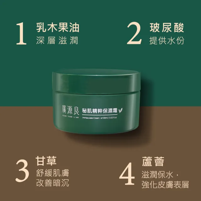 【廣源良】秘肌精粹保濕霜100ml二入組(100ml*2)