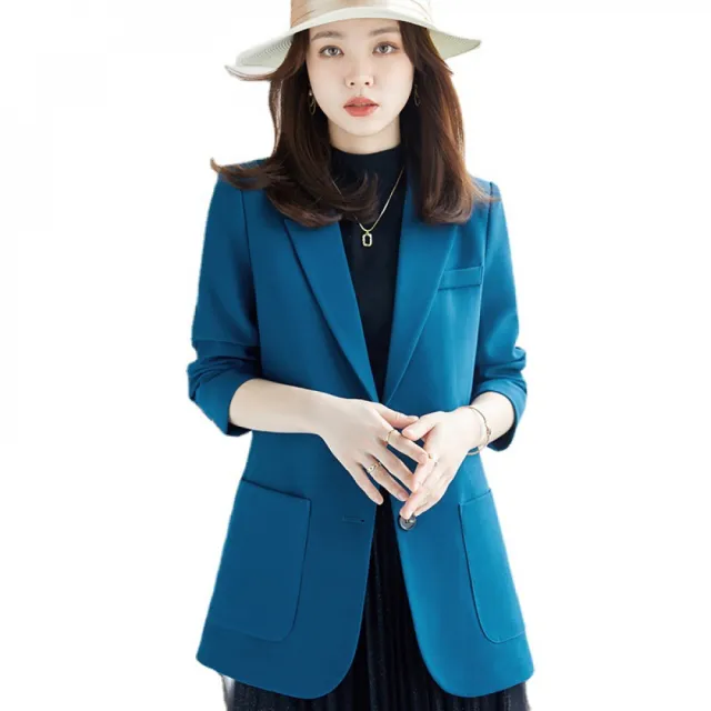 【Very Buy 非常勸敗】韓版西裝外套女加厚春秋高級感時尚氣質小個子休閒西裝