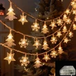 【北熊の天空】雪花+聖誕樹+星星 燈串 1000cm 佈置燈串聖誕裝飾燈飾(聖誕燈 氣氛燈 串燈 聖誕節 聖誕佈置)
