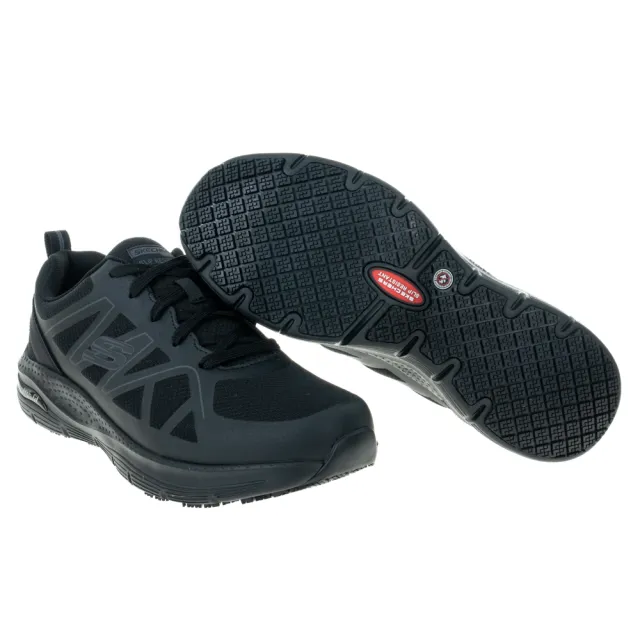 【SKECHERS】男 工作鞋系列 ARCH FIT SR-AXTELL 寬楦款(200025WBLK)