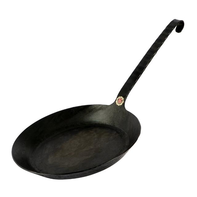 【德國turk鐵鍋】手工職人專業經典一體成型 熱鍛平底鍋長柄18cm 65518(台灣獨家總代理經銷)