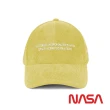 【NASA SPACE】正版授權太空系列 美式復古LOGO燈芯絨棒球帽/NA30006-10(嫩黃)