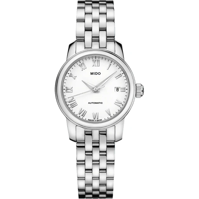 MIDO 美度 官方授權 Baroncelli 羅馬機械女錶-25mm 聖誕節 禮物(M0390071101300)