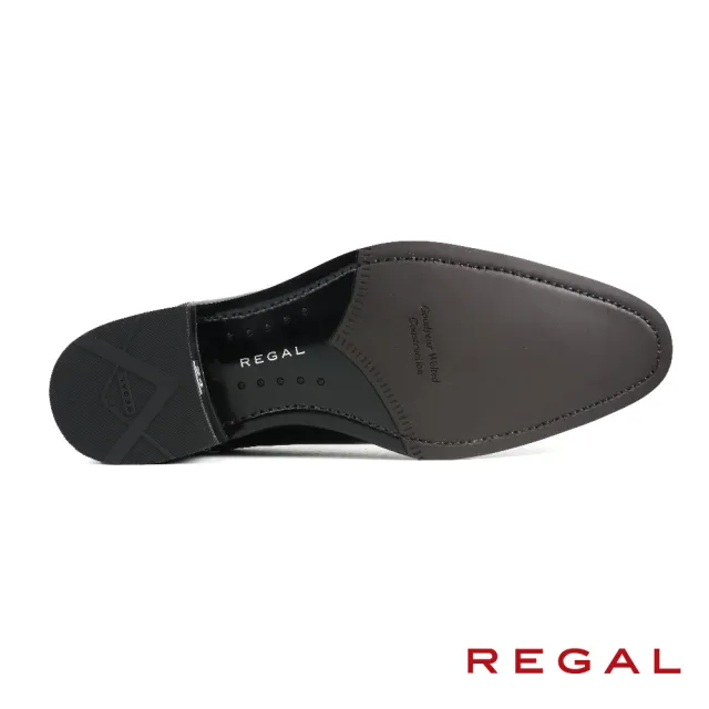 【REGAL】日本原廠固特異製法質感綁帶牛津鞋 黑色(315R-BL)