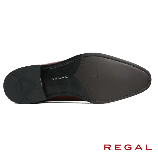 【REGAL】日本原廠固特異製法質感綁帶牛津鞋 棕色(315R-BR)