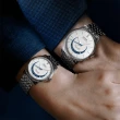 【MIDO 美度】官方授權 Baroncelli 永恆系列 微笑月相機械情侶手錶 對錶(M0274071101001+M0272071101001)