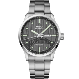 【MIDO 美度】官方授權M1 建築20週年 Multifort 先鋒系列機械錶-42mm(M0054301106181)