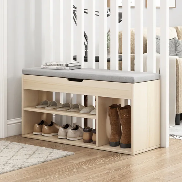 【Arien居家】80cm高筒款掀蓋穿鞋椅收納換鞋凳椅凳