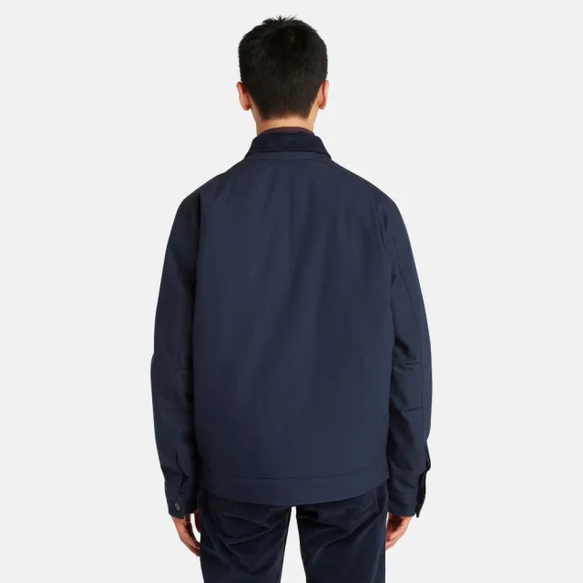 【Timberland】男款深寶石藍鋪棉外套(A2A48433)