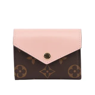 【Louis Vuitton 路易威登】Monogram ZOE 粉色零錢袋短夾(M62933)