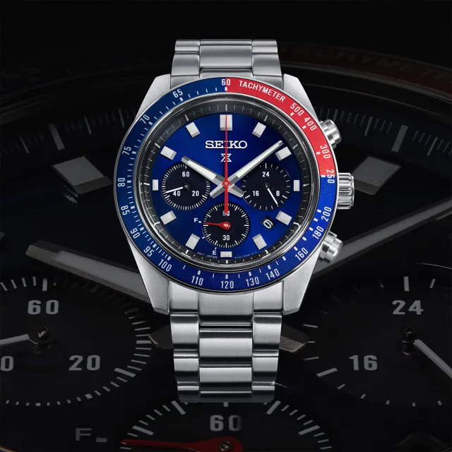 【SEIKO 精工】PROSPEX SPEEDTIMER 太陽能三眼計時手錶 520禮物 送禮(SSC913P1/V192-0AH0B)
