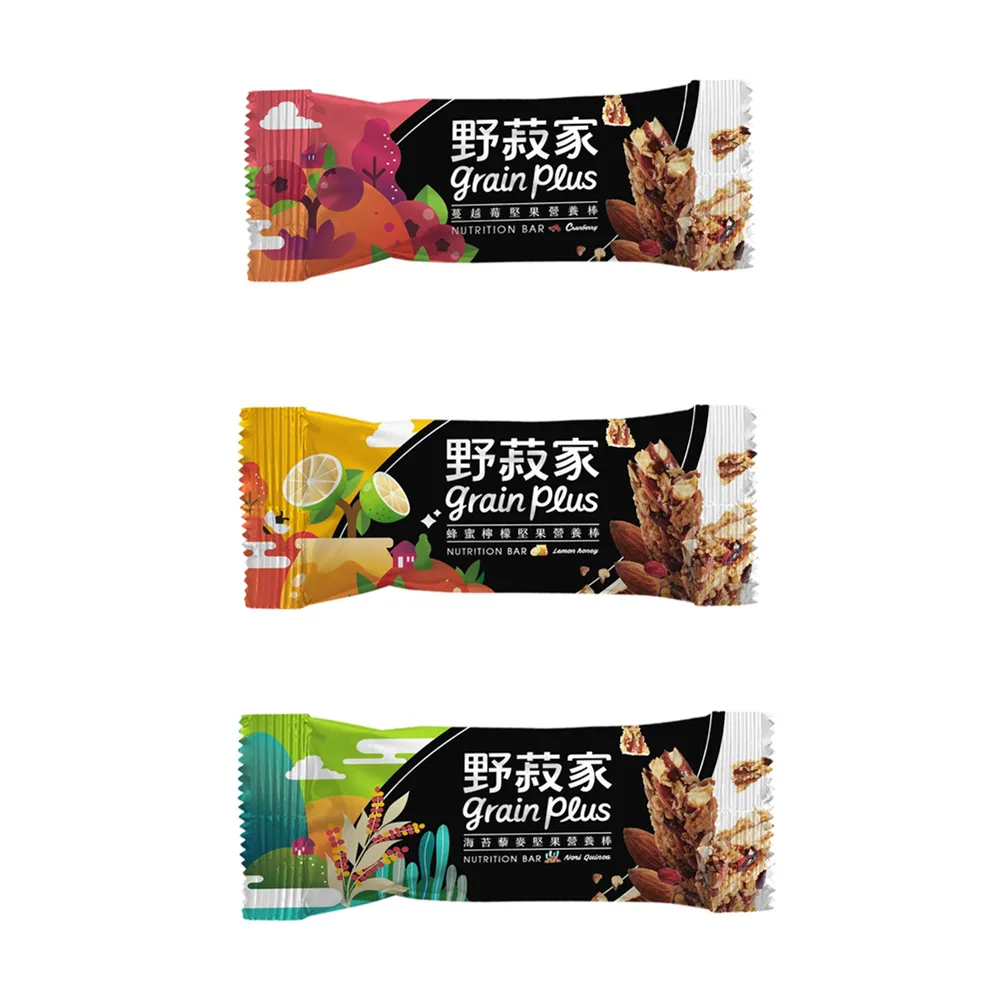 【野菽家】堅果營養棒×12條/袋(4種口味可選:蔓越莓/海苔藜麥/蜂蜜檸檬/地瓜)