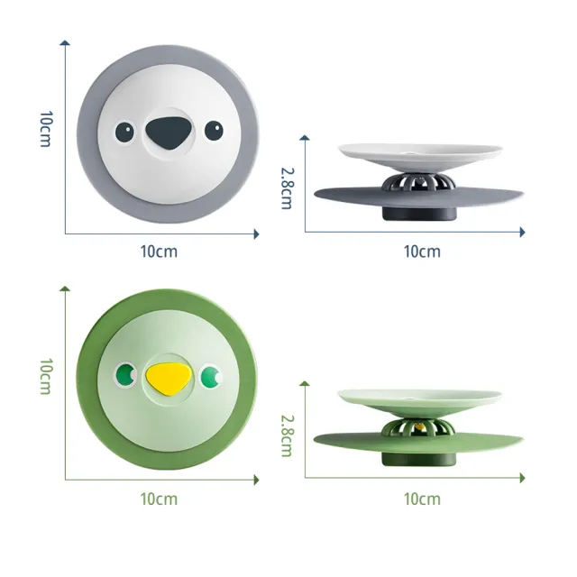 【SUNORO】排水孔矽膠排水蓋 按壓式地漏防臭蓋 過濾防堵防蟑地漏蓋