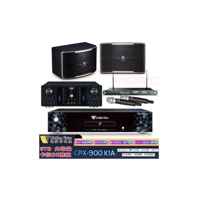【金嗓】K1A+OKAUDIO DB-8AN+ACT-869+JBL Pasion 8(6TB伴唱機+綜合擴大機+無線麥克風+懸吊式喇叭)