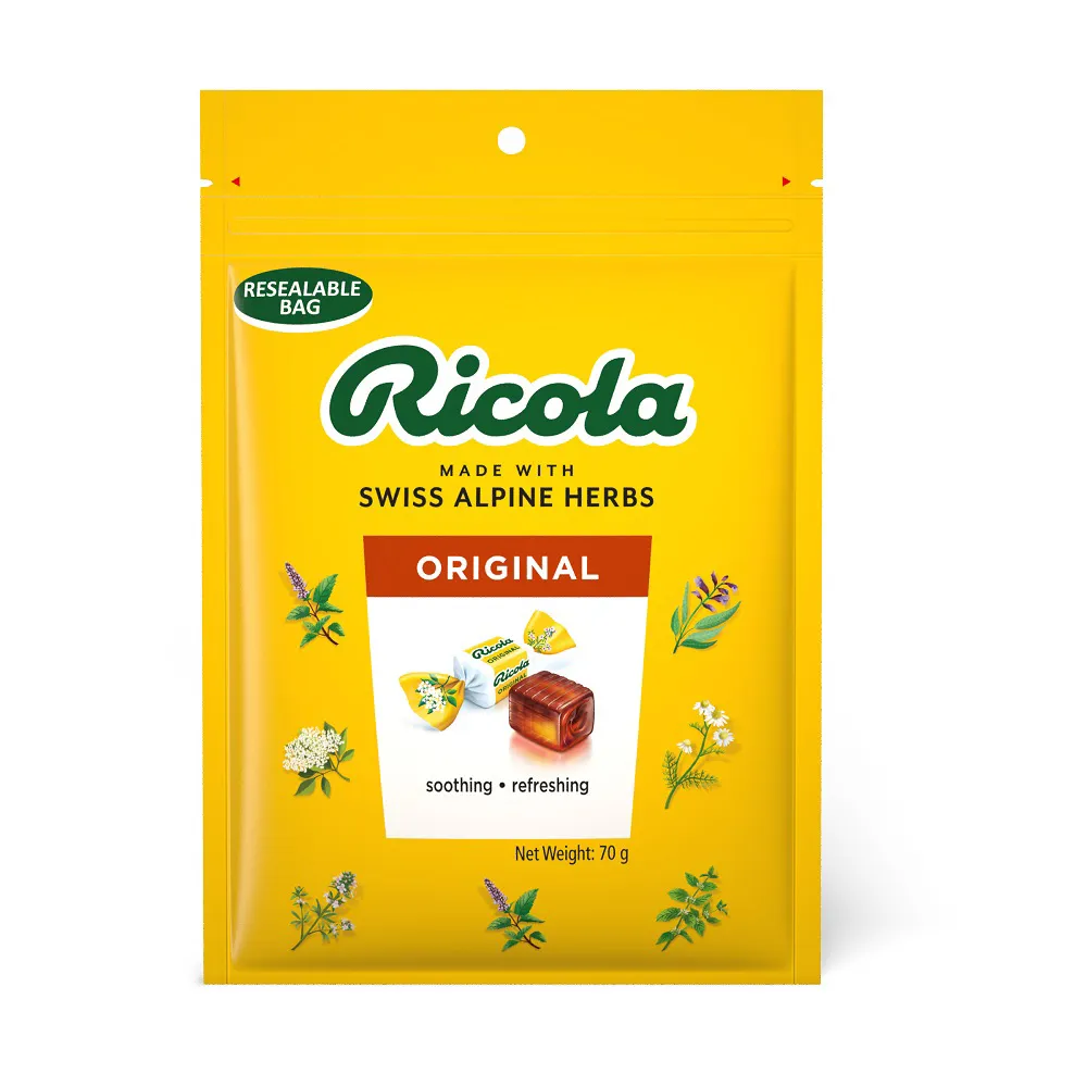 【RICOLA 利口樂】草本喉糖70g(原味)