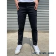 【Last Taiwan Jeans 最後一件台灣牛仔褲】超彈力輕薄小直筒 牛仔黑褲 台灣製 灰黑#32006(男女款)