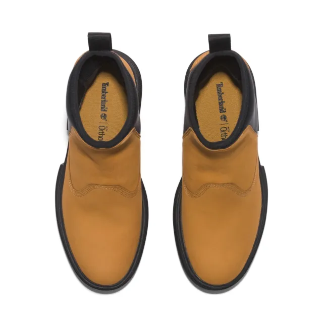 【Timberland】女款小麥色磨砂革切爾西靴(A5YF4231)