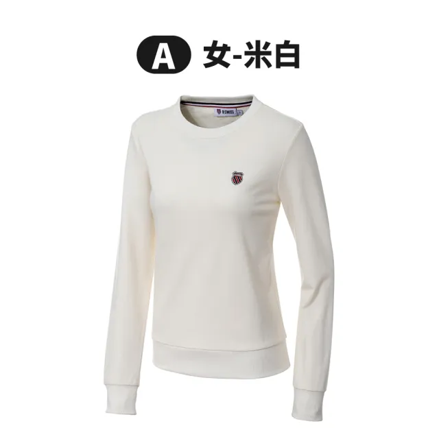 【K-SWISS】圓領長袖上衣 Basic Sweatshirt-男女-六款任選