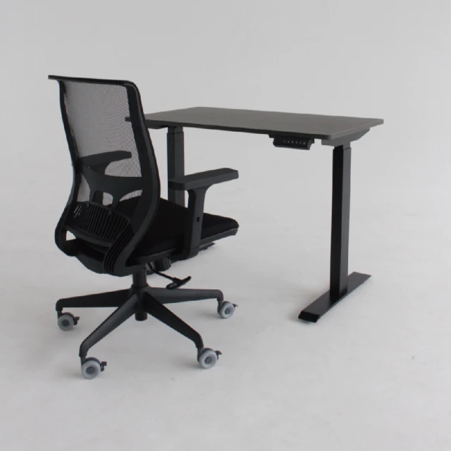 4Health 舒樂活 i椅 黑框3D扶手 — 居家辦公椅+Standly電動升降桌(12/8-12雙十二限時精選組合)